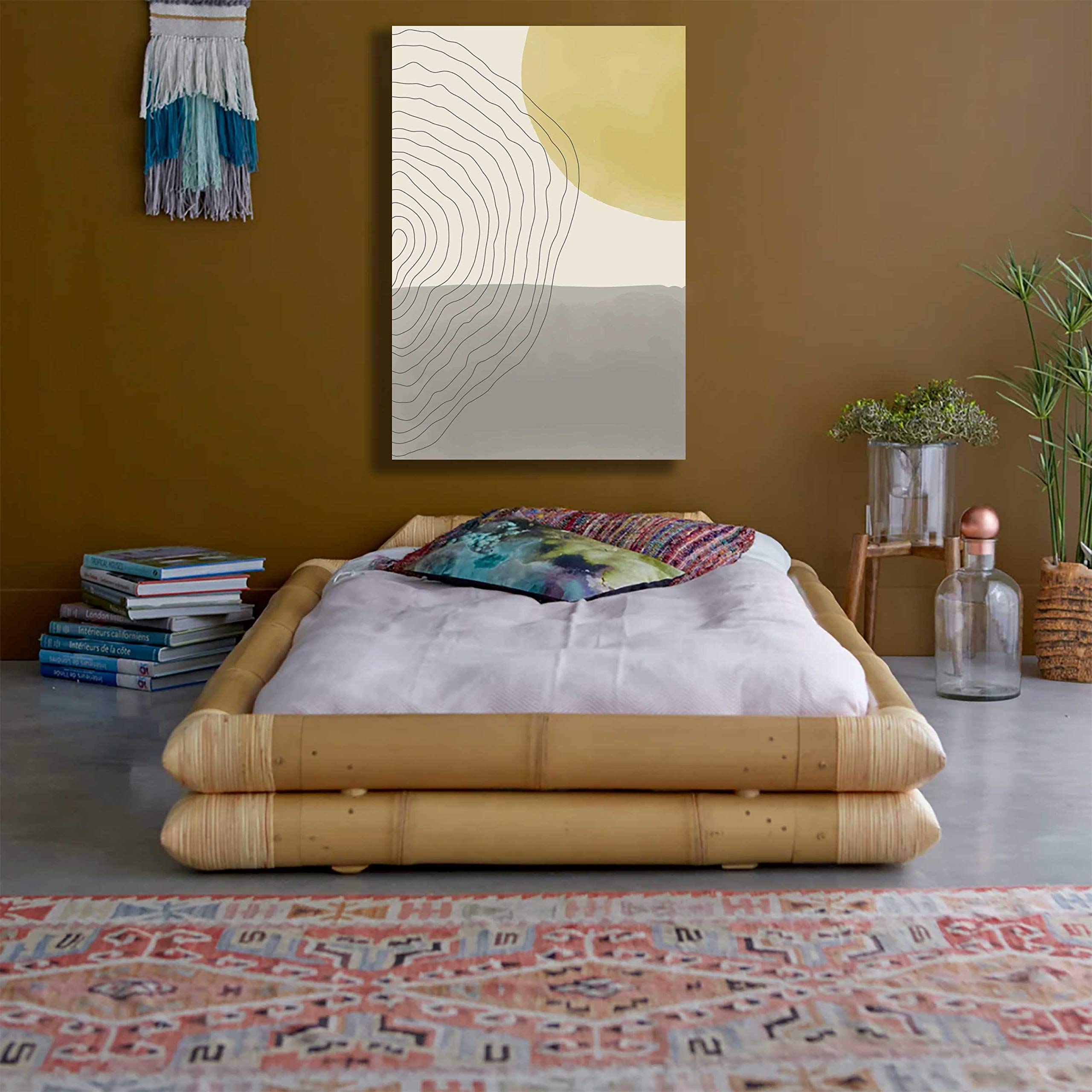 Printerland Quadro Moderno MARE Shabby Chic SPIAGGIA Quadri moderni soggiorno da Parete XXL grande Stampa su tela Canvas Decorazione Murale muro Arredo Camera da letto Cucina (50x70 cm, 2