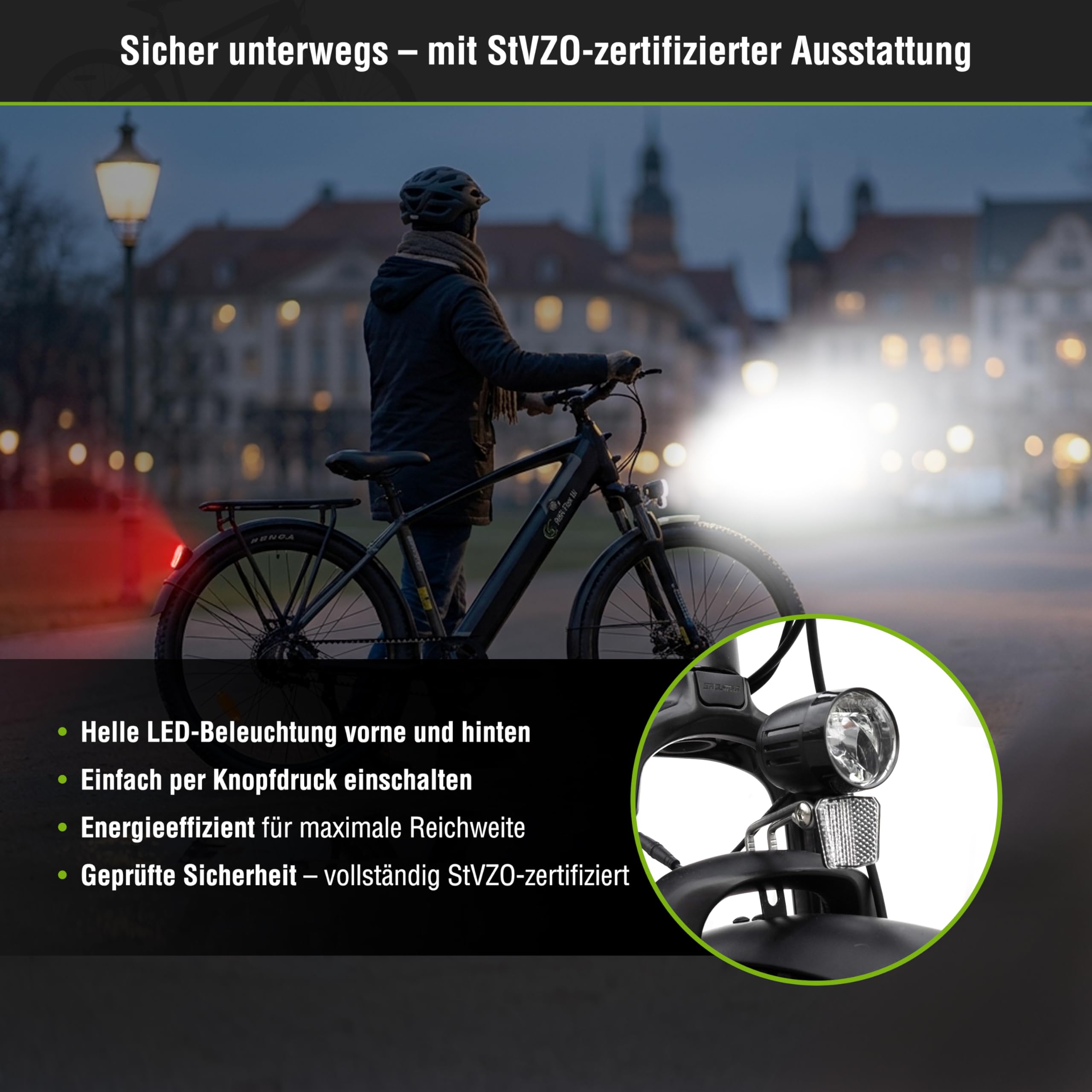 R8R Flex III e-bike da trekking 27,5", batteria 522 Wh, autonomia fino a 150 km in modalità ECO, motore BAFANG, trasmissione a cinghia Gates Carbon Drive, portapacchi robusto