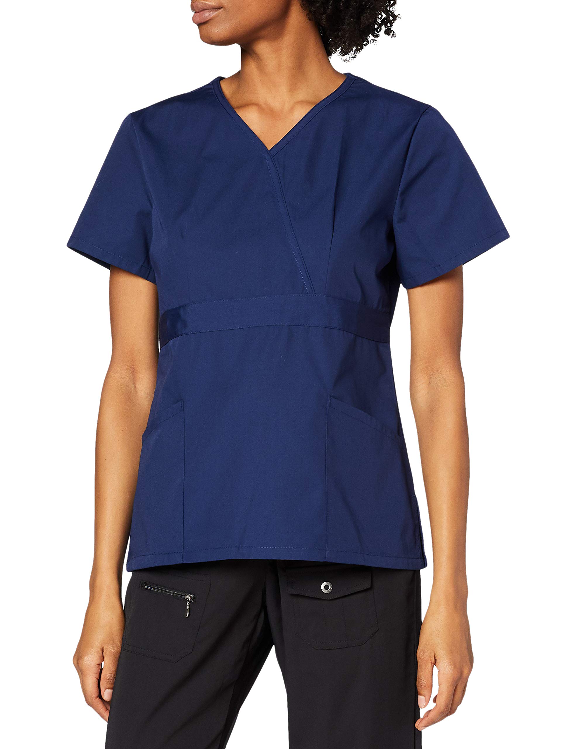 Sivvan Women's Scrubs Mock Wrap Top (Available in 15 Colors) — view 3