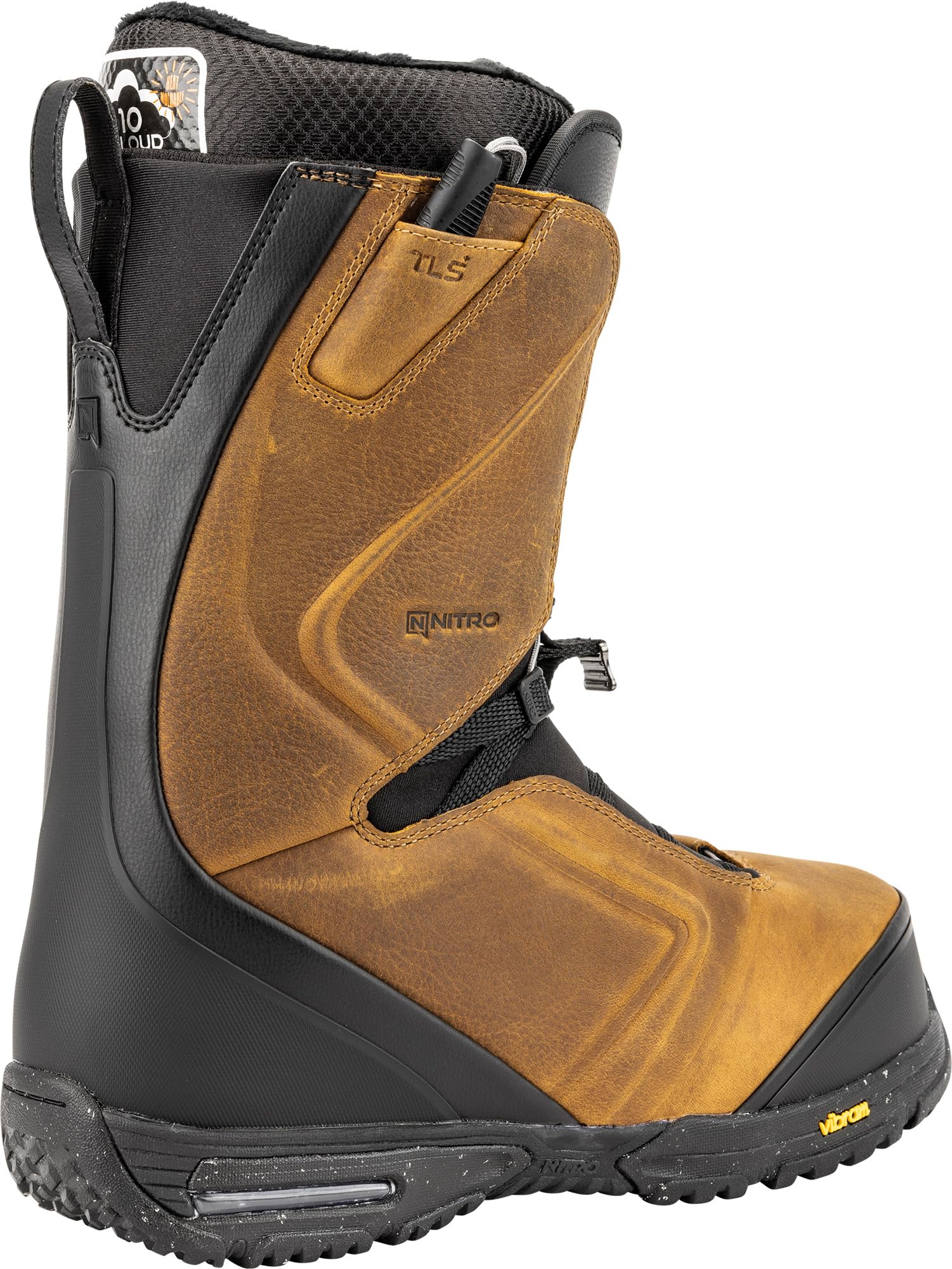 Nitro El Mejor TLS+ Bottes de Snowboard pour Hommes, Marron, 30.5