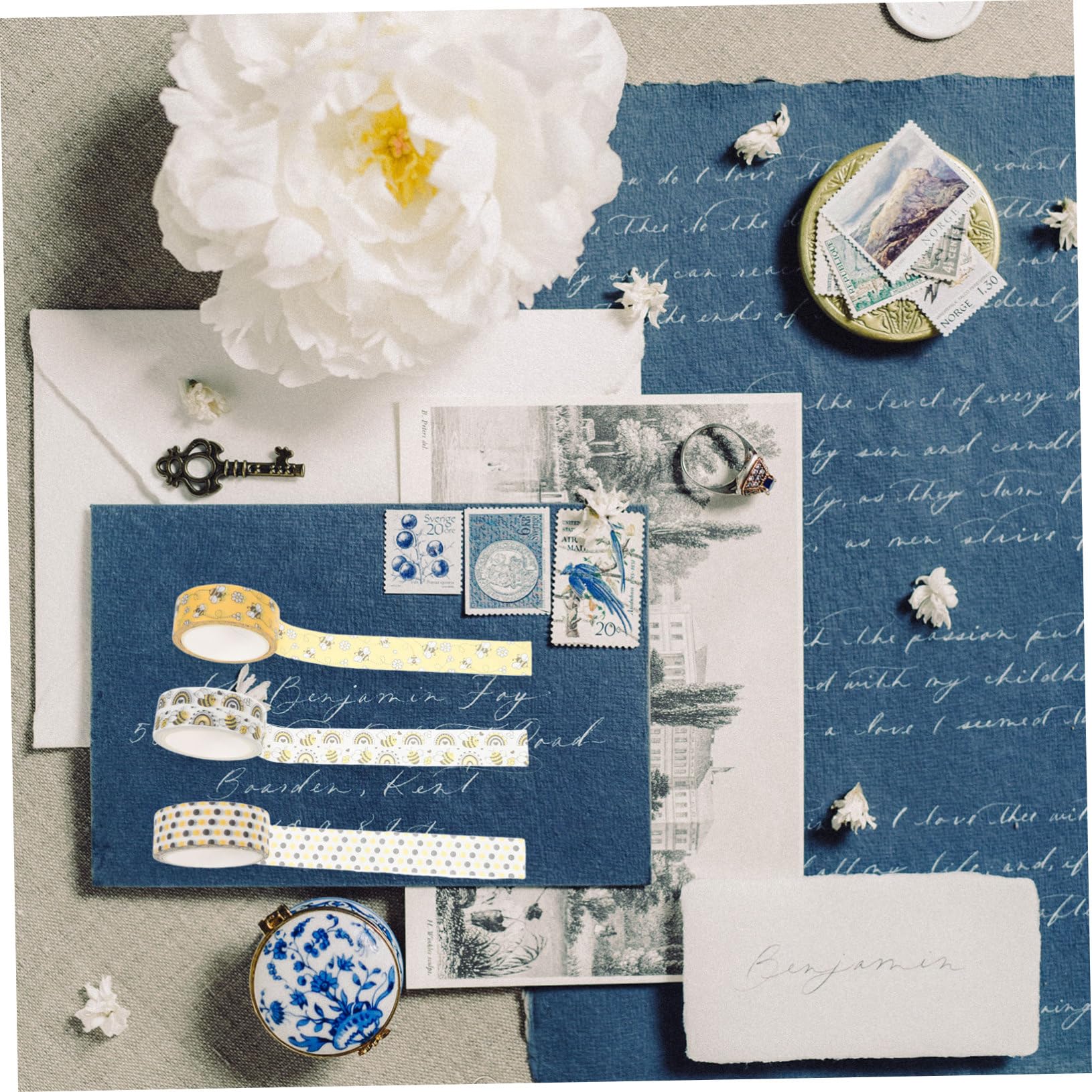 Housoutil 4 Sätze Blumenband Washi Tape -aufkleber Für Das Journaling Diy Klebeband Klebestreifen Klebeband Washi Band Masse Dekorative Klebebänder Selber Machen Wickelband 12 Rollen * 4