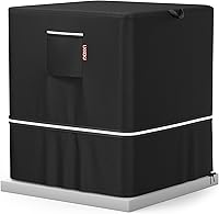 Vista 24 de LXKCKJ Air Conditioner Cover for Outside Units - 420D Heavy-Duty Waterproof Winter AC Cover, All-Weather Protection for HVAC Condenser Units, Fits