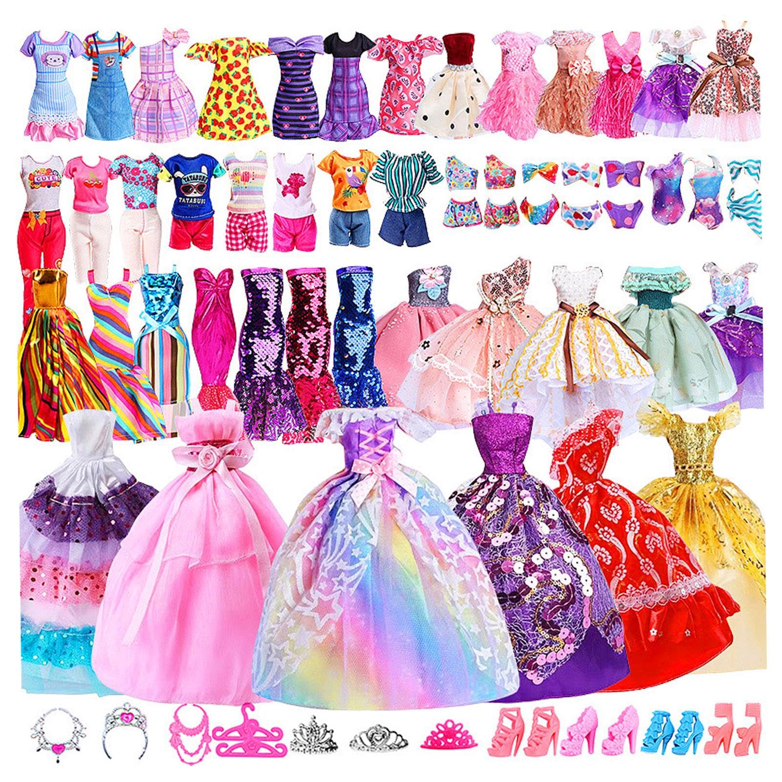 Qianly 60 Handgefertigte Kleidungsstücke Und Accessoires für 30 cm (12 Zoll) Große Puppen