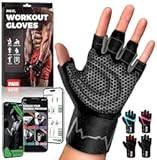 MhIL Workout Gloves for Men – Comfortable Gym Gloves for Men with Enhanced Grip for Safety and Hand Protection – Weight Lifting Protection with Wrist Wraps Support for Performance Boost and Style