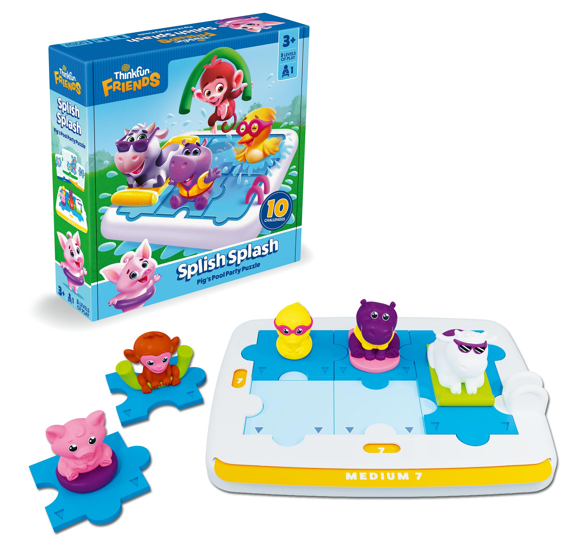ThinkFun Friends Splish Splash Game - Boys Girls Age 3 Years Up - Educational Toddler Toys