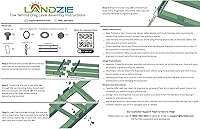 Vista 9 de LANDZIE - The Original 4FT Drag Harrow Driveway Grader, 46 LB Heavy Duty Tow Behind Lawn and Landscape Rake, Gravel Driveway Drag, Power Rake , Lawn