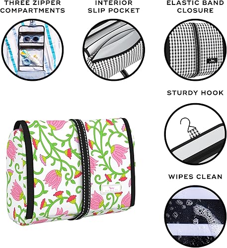 Miniatura 2 de SCOUT Beauty Burrito - Neceser colgante y organizador de cosméticos con 3 compartimentos, Cane Fonda, Burrito de belleza