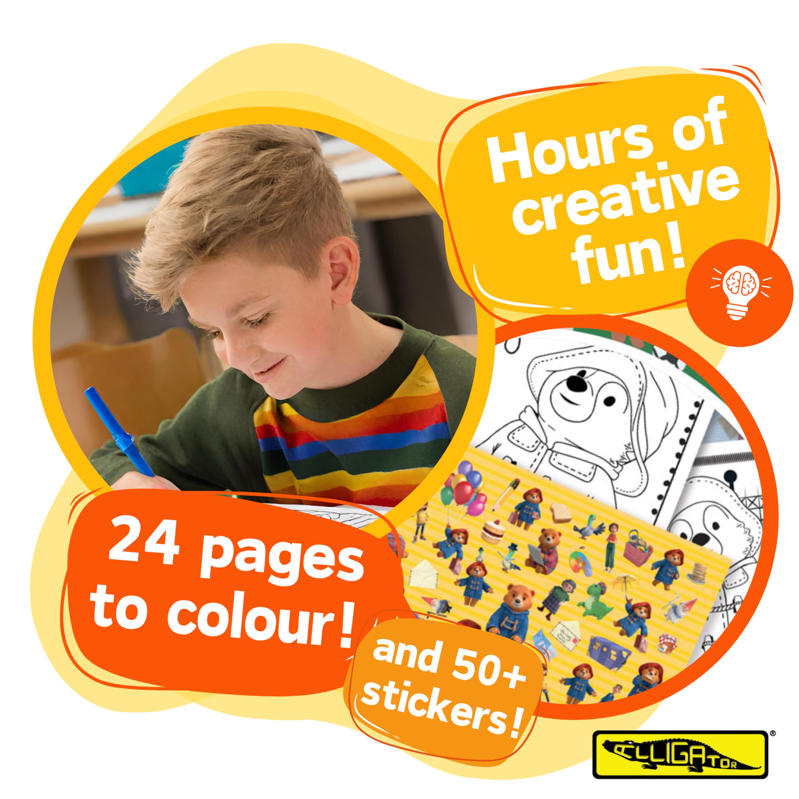 ALLIGATOR, Paddington Artist Pad, Colouring Books for Children Colouring Pad,Paddington Bear Gifts, Paddington Toys - Image 3