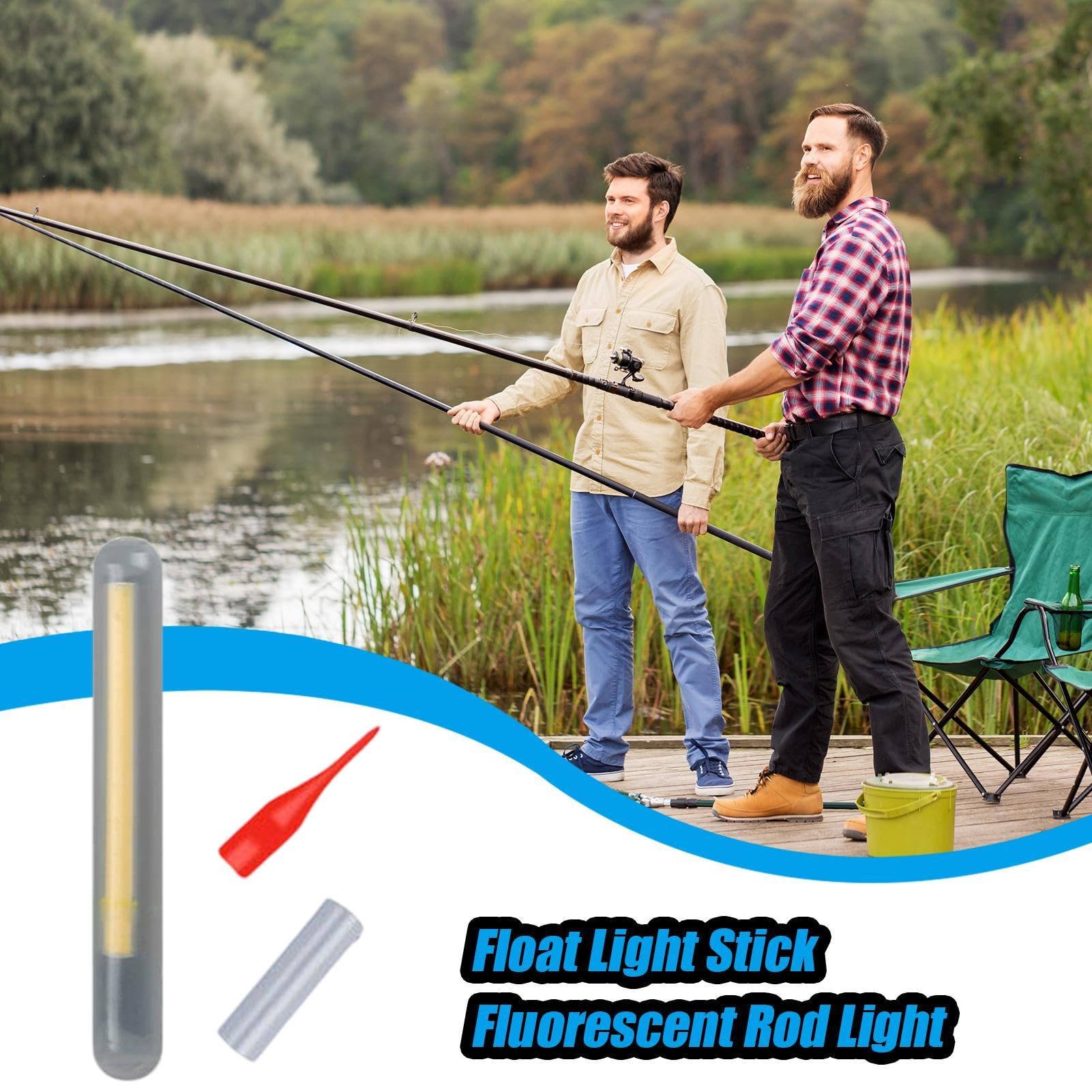 Lot De 5 Bâtons Lumineux à LED Pour Canne à Pêche, Détecteur