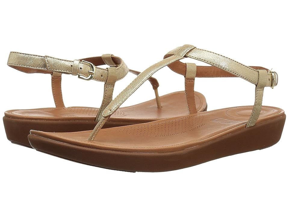 

FitFlop Tia Toe Thong Sandals (Pale Gold) Women's Sandals