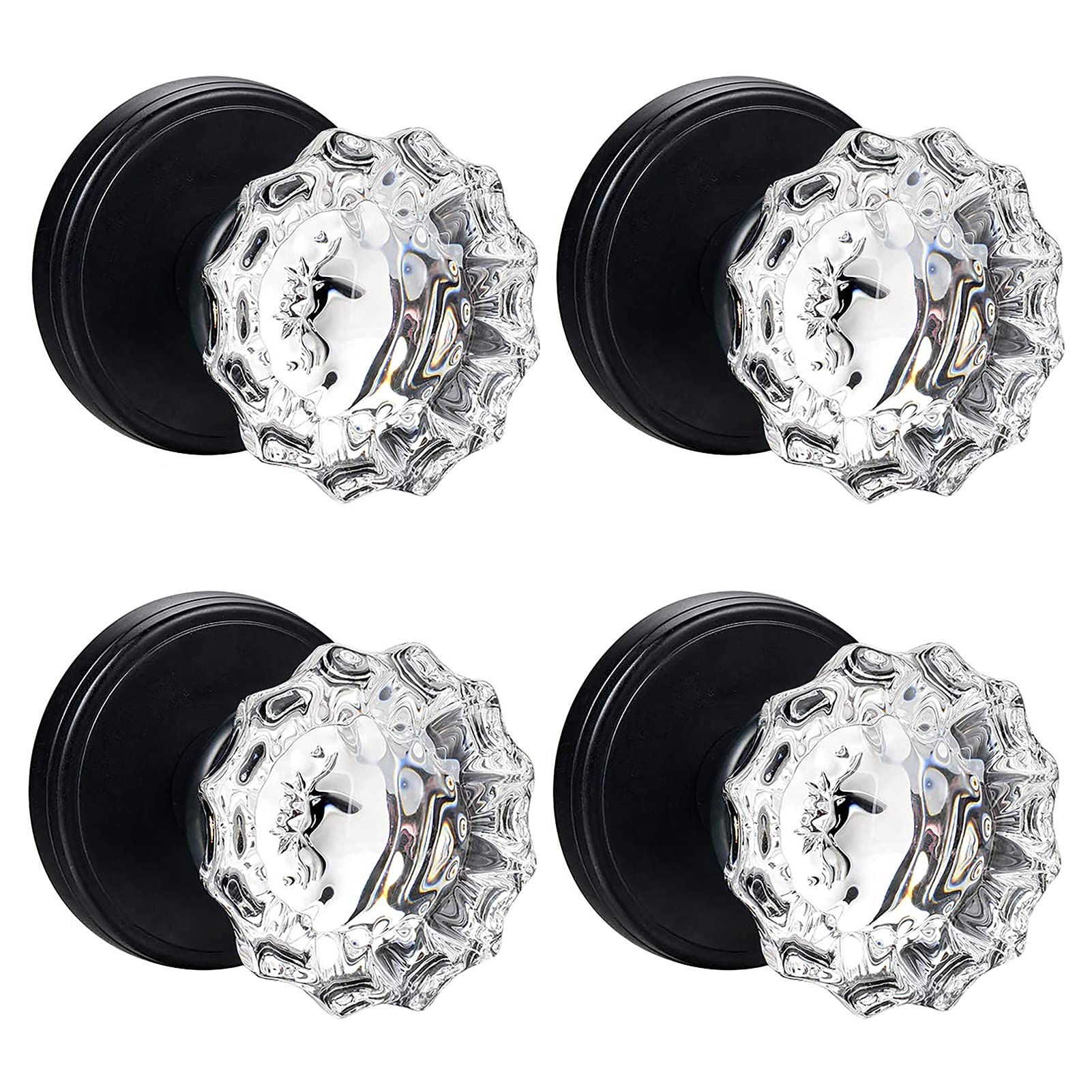 Glass Door Knobs Interior Vintage Privacy Door Knob with Lock — Amazon image 15