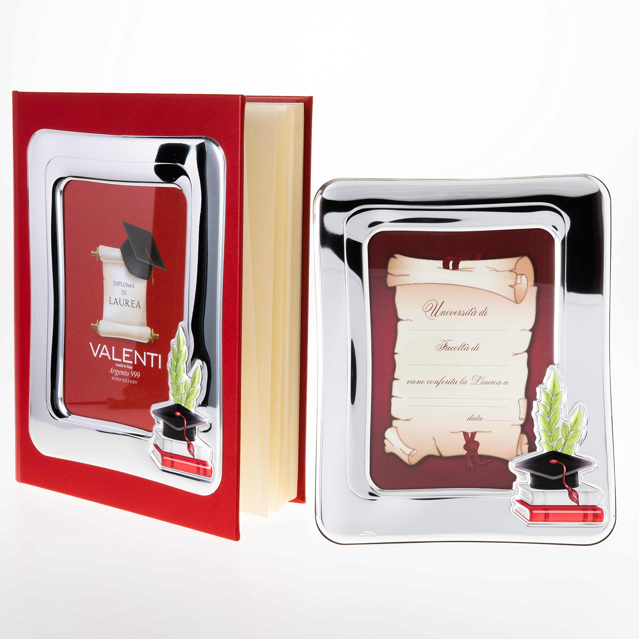 Valenti&Co - Album Fotografico Porta Foto per Regalo Laurea o per Conservare i più bei Ricordi della Laurea