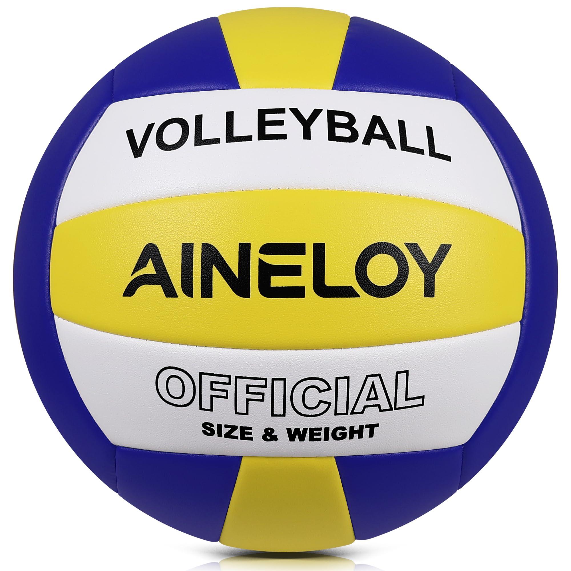 Amazon.co.jp: AINELOY バレーボール サイズ5 黄白ブルー 屋内・屋外用