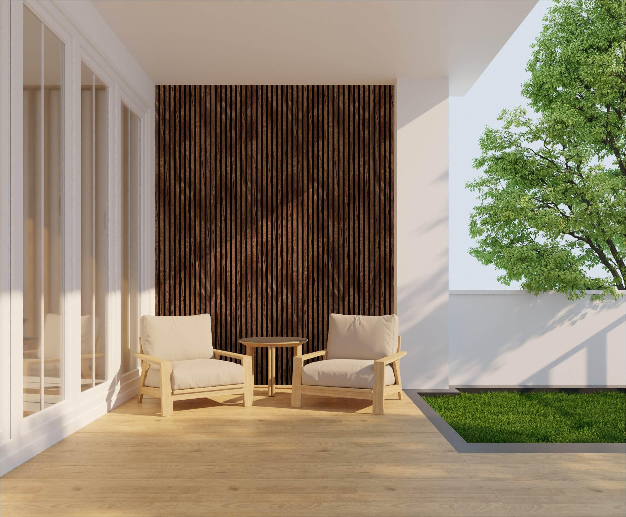 Panele ścienne aluminiowe zewnętrzne - 1,7 x 56,5 x 240 cm - wodoodporne wzornictwo dębu ciemnobrązowe rustykalne - Neuhofer