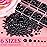 Belleboost Flat Back Pearls Kits 1 Box of Flatback Black Half Round Pearls with Pickup Pencil and Tweezer for Home DIY and Professional Nail Art, Face Makeup and Craft
