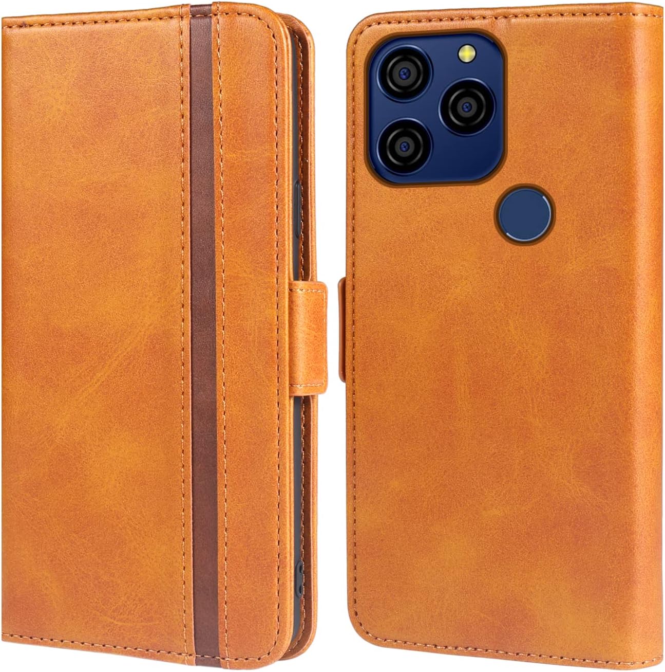 FDCWTSH Compatible with BLU G91s Wallet Case Wrist Strap