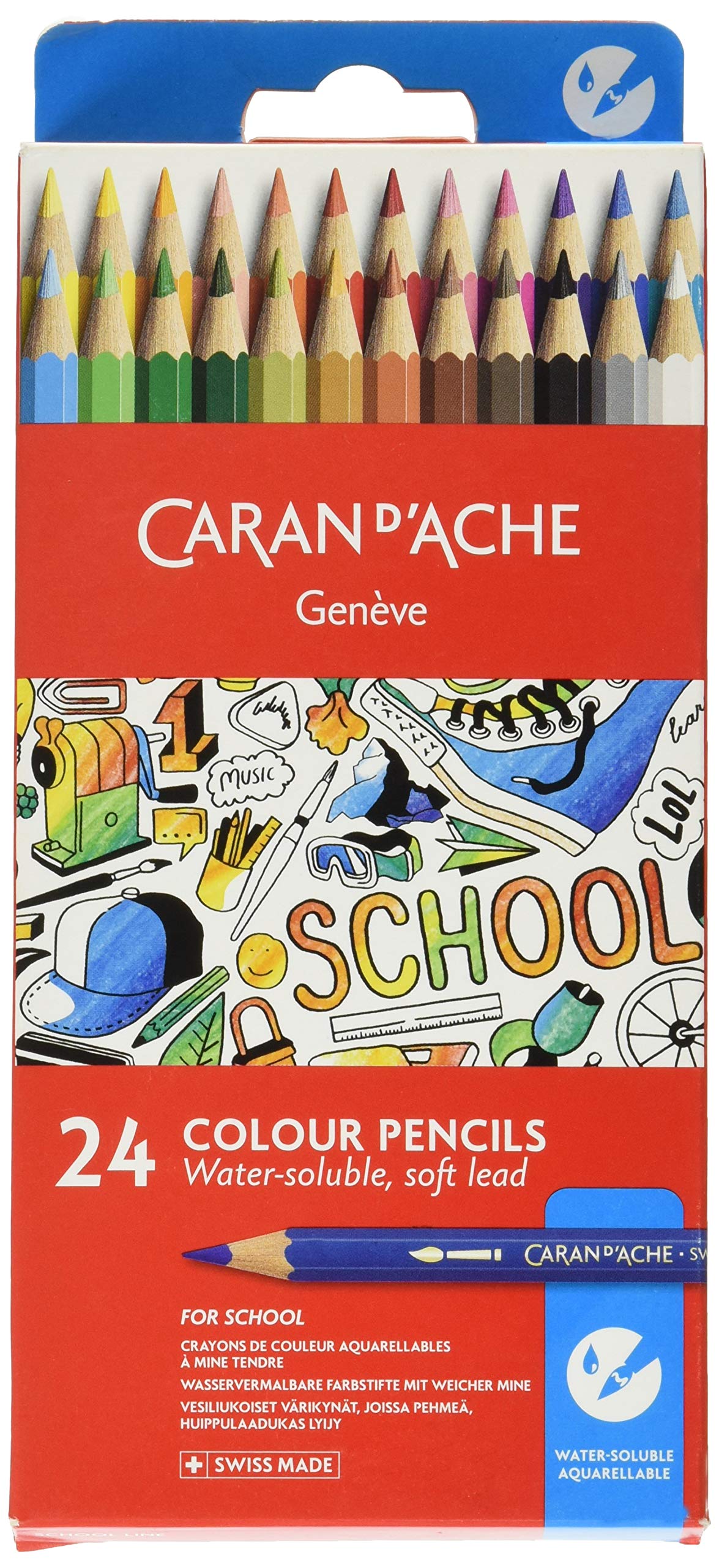 Caran d'Ache CdA 1290-724 SL Water Soluble Colored Pencil Paper