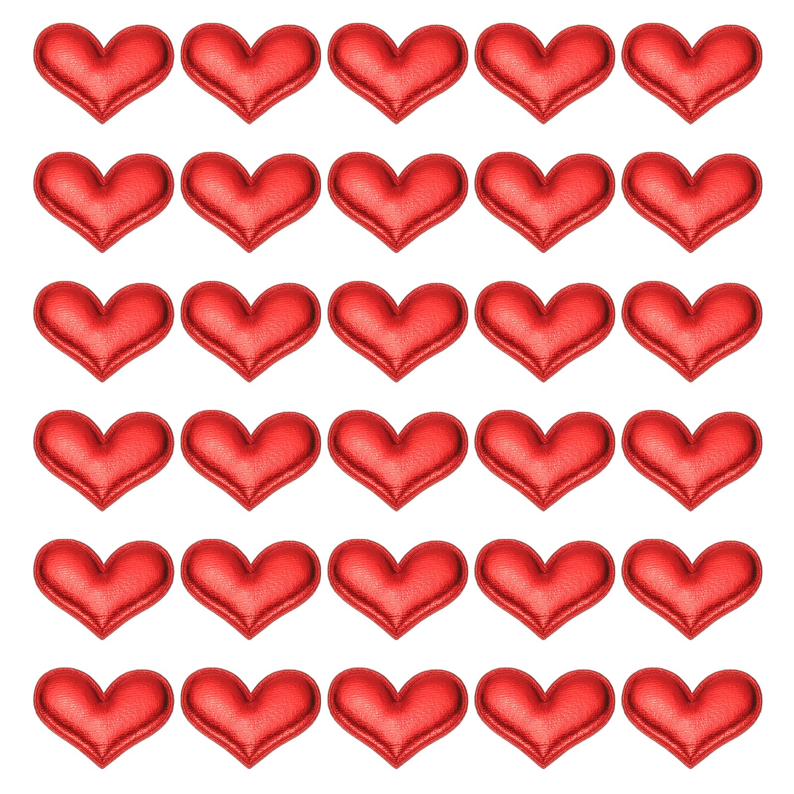PATIKIL 50Pcs Heart Appliques Sew on Patches