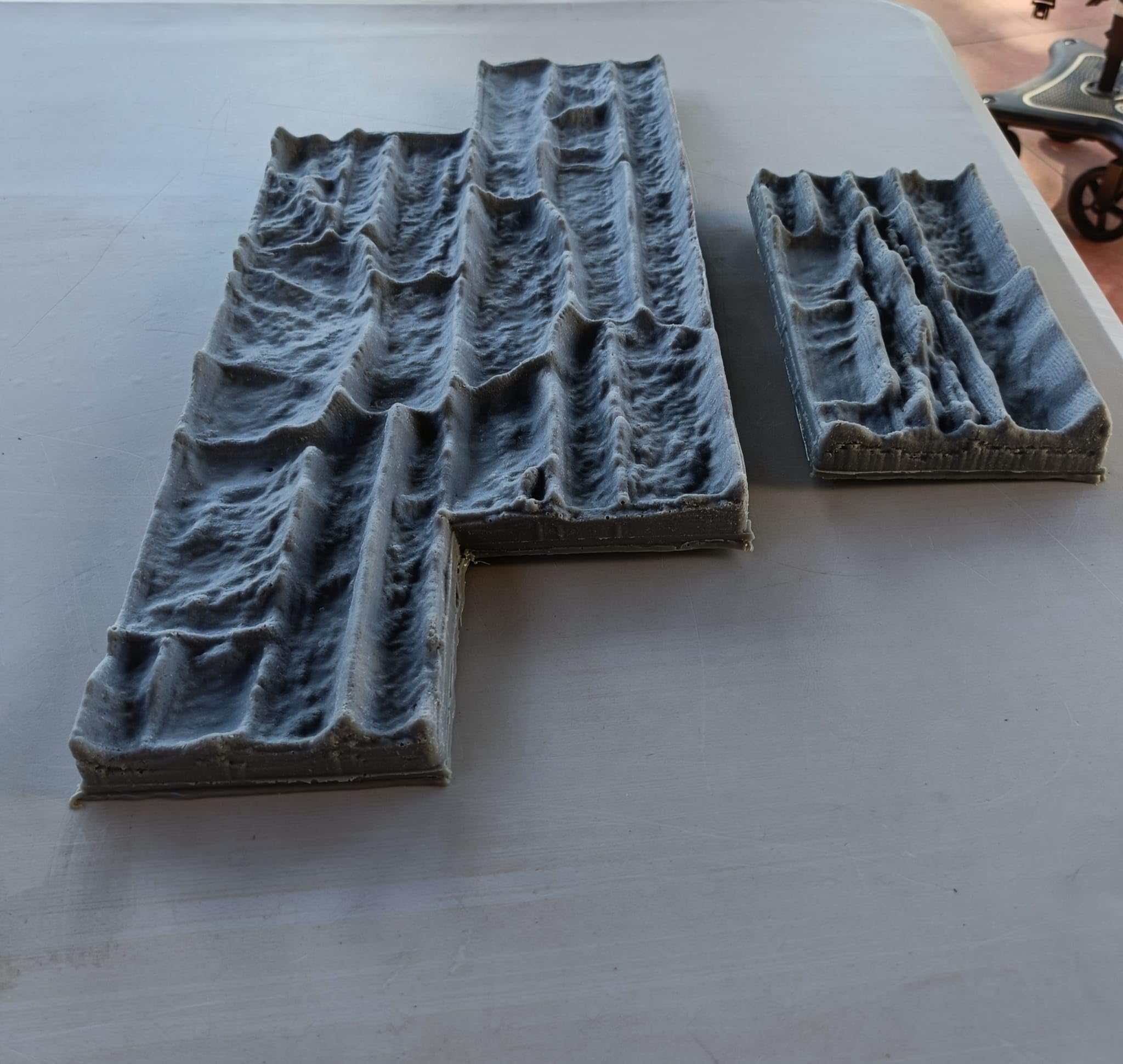 TK Moldes para hormigon impreso, mortero impreso y cemento impreso semirígido y reutilizable. Cemento vertical, hormigon vertical, mortero vertical. 40cm x 20cm. (PIEDRA EN Z)