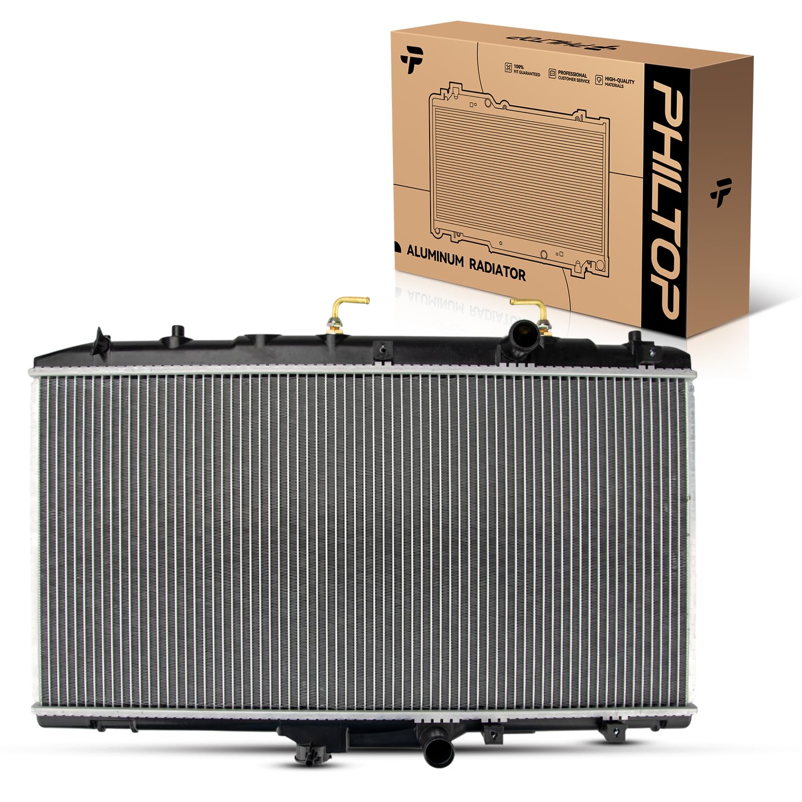 PHILTOP Car Radiators Compatible with 1993-1997 Corolla, 1993-1997 Prizm CU1409