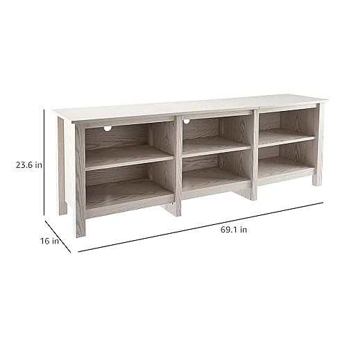 Miniatura 73 de ROCKPOINT Argus - Centro de entretenimiento, consola de almacenamiento para multimedia, TV con base (70 pulgadas), color negro Negro -,Carbón