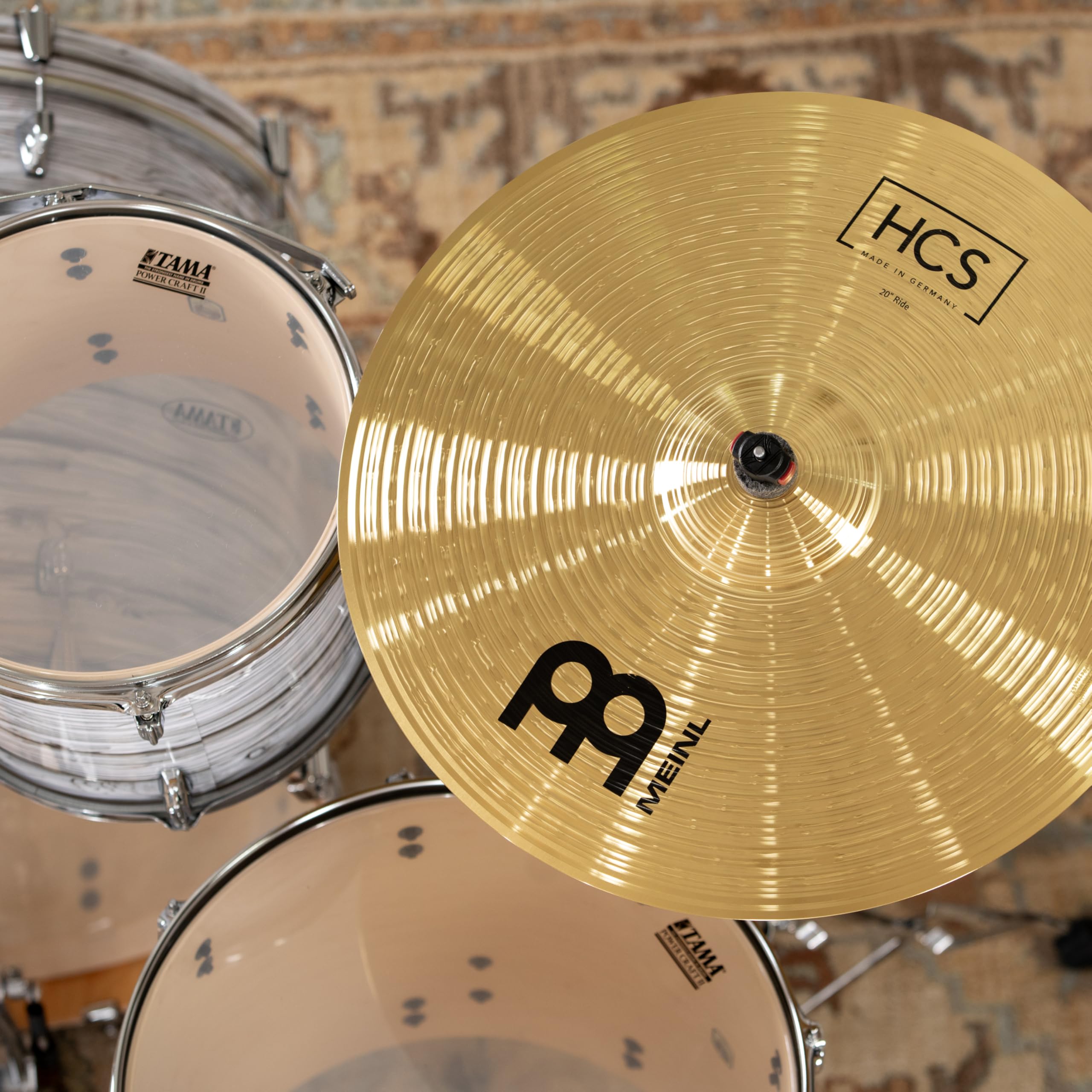 Meinl Cymbals HCS Complete Cymbal Set 14" Hi-hat 16" Crash 20" Ride Brass Traditional Finish Made in Germany