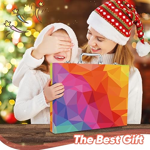 Miniatura 9 de Soucolor Suministros de arte y manualidades, paquete de 183 pinturas de dibujo para niños, niñas, niños, adolescentes, kit de arte para colorear,