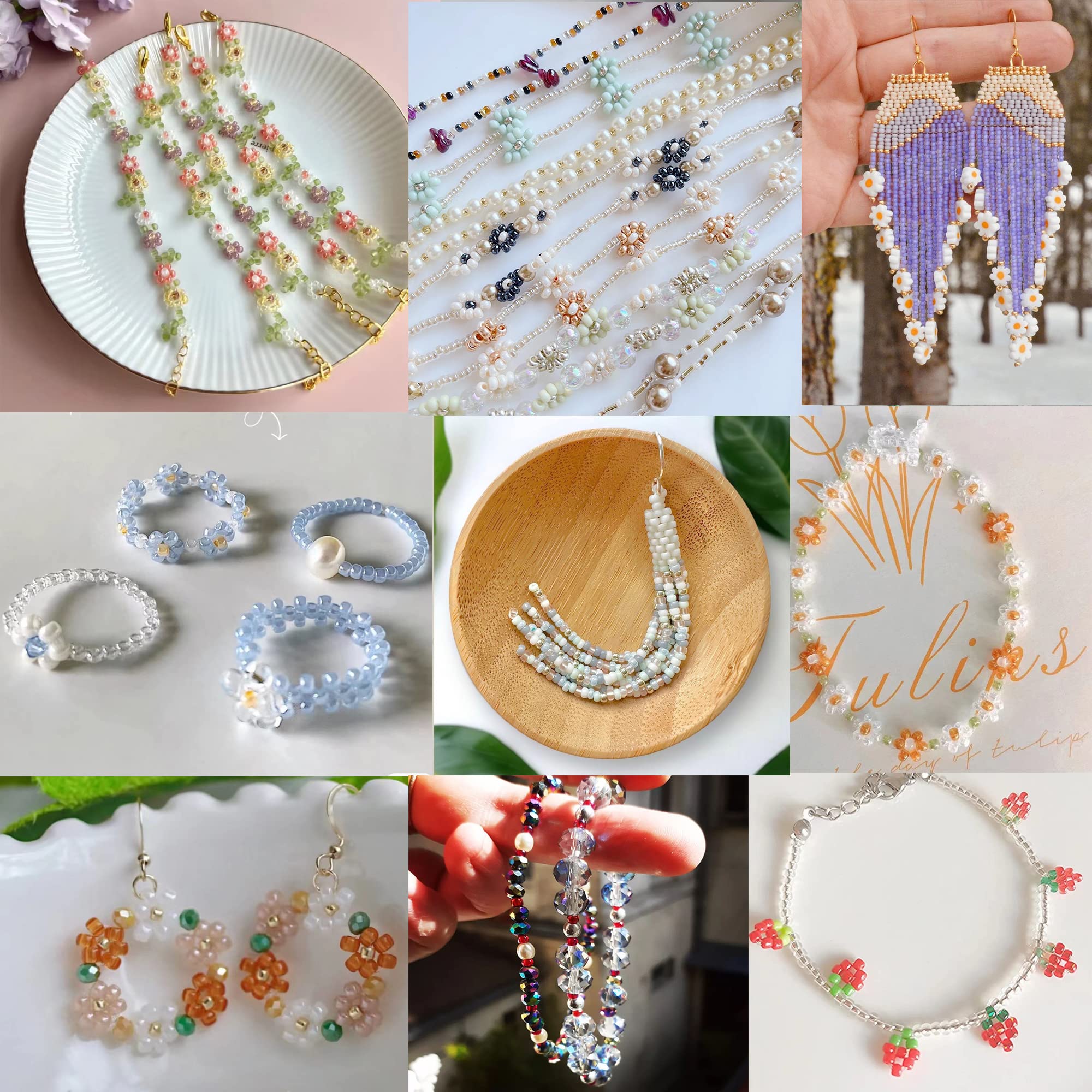 600 Perline Finto Sirena 8mm Per Gioielli Fai Da Te - Colori Sfumati Rosa-Viola - Per Collane, Bracciali E Decorazioni - 3