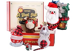 PAWZ Road Squeaky Christmas Dog Toys for Small Dogs 5 Pcs