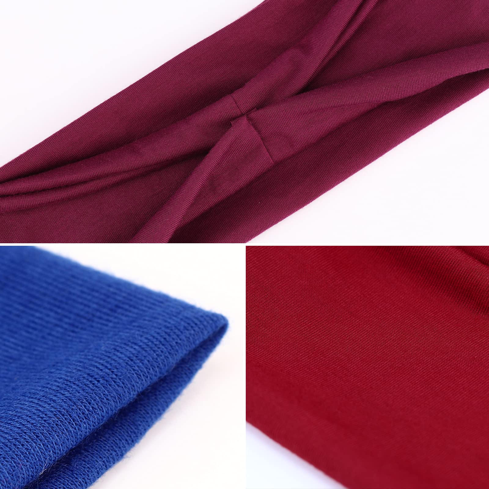 DRESHOW 6 Stück Damen Stirnband Kopfband Haarband Turban Elastische Stirnband Haarschmuck für Mädchen Alltag Yoga Sport Fitness