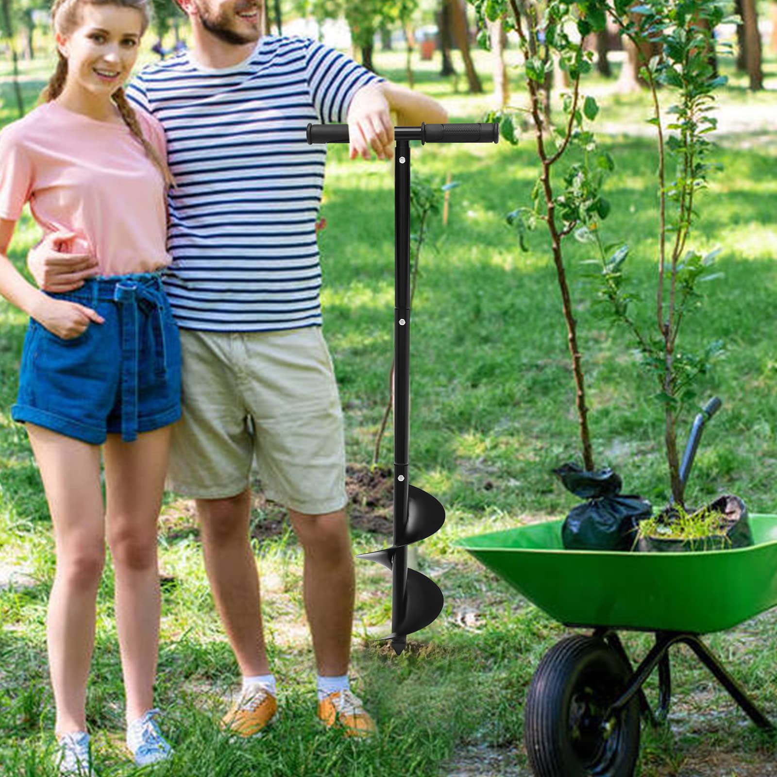 Zestaw wierteł ręcznych do ziemi, z narzędziem do sadzenia drzew, Rapid Planter