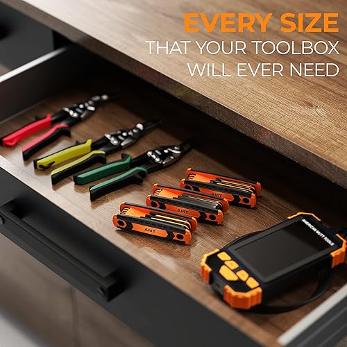 Miniatura 5 de Mutt Tools - Juego de llaves Allen plegables de 25 piezas y 26 llaves en L