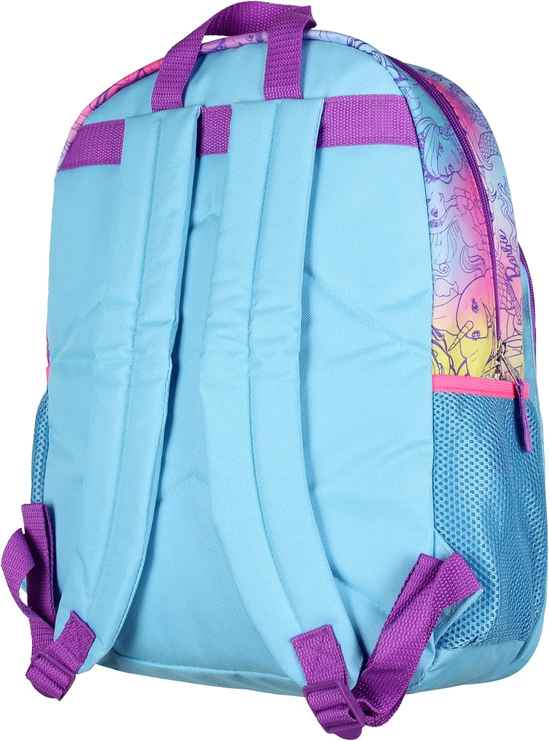 AI ACCESSORY INNOVATIONS Barbie Born To Dream 17" Mermaids and Fairies School Backpack Travel Laptop Book Bag with Padded Adjustable Straps