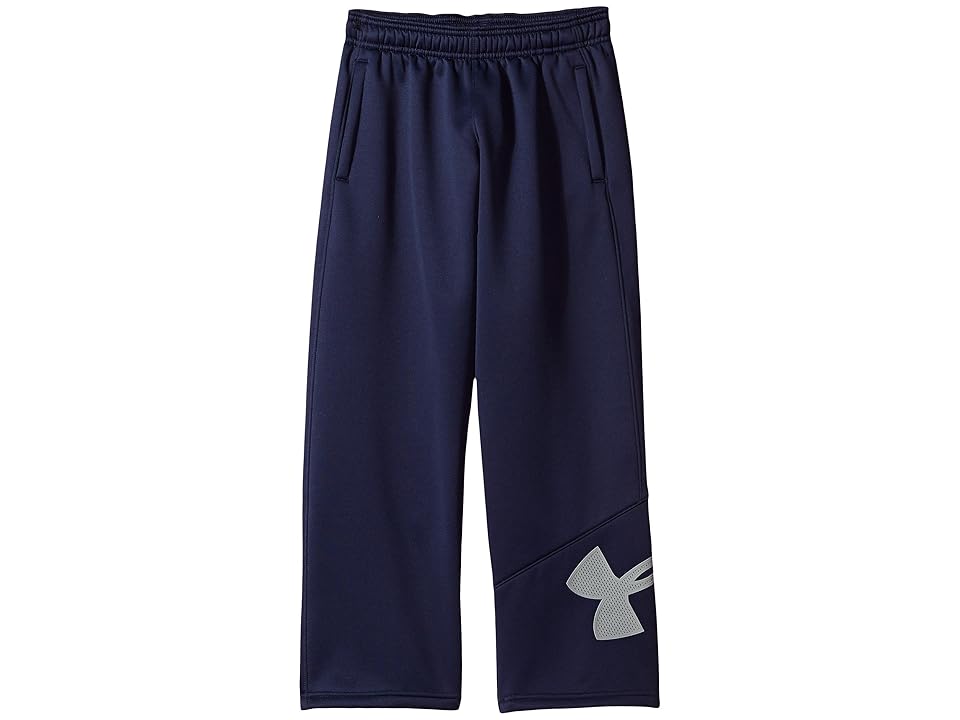 

Under Armour Kids Armour Fleece Big Logo Pants (Big Kids) (Midnight Navy/Steel/Steel) Boy's Casual Pants