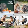 BAGPARKK Insulated Cooler Backpack,33 Cans Multifunctional Double Deck Leakproof Cooler Bag with Sternum Strap,Large Capacity Lightweight Travel Camping Beach Backpack