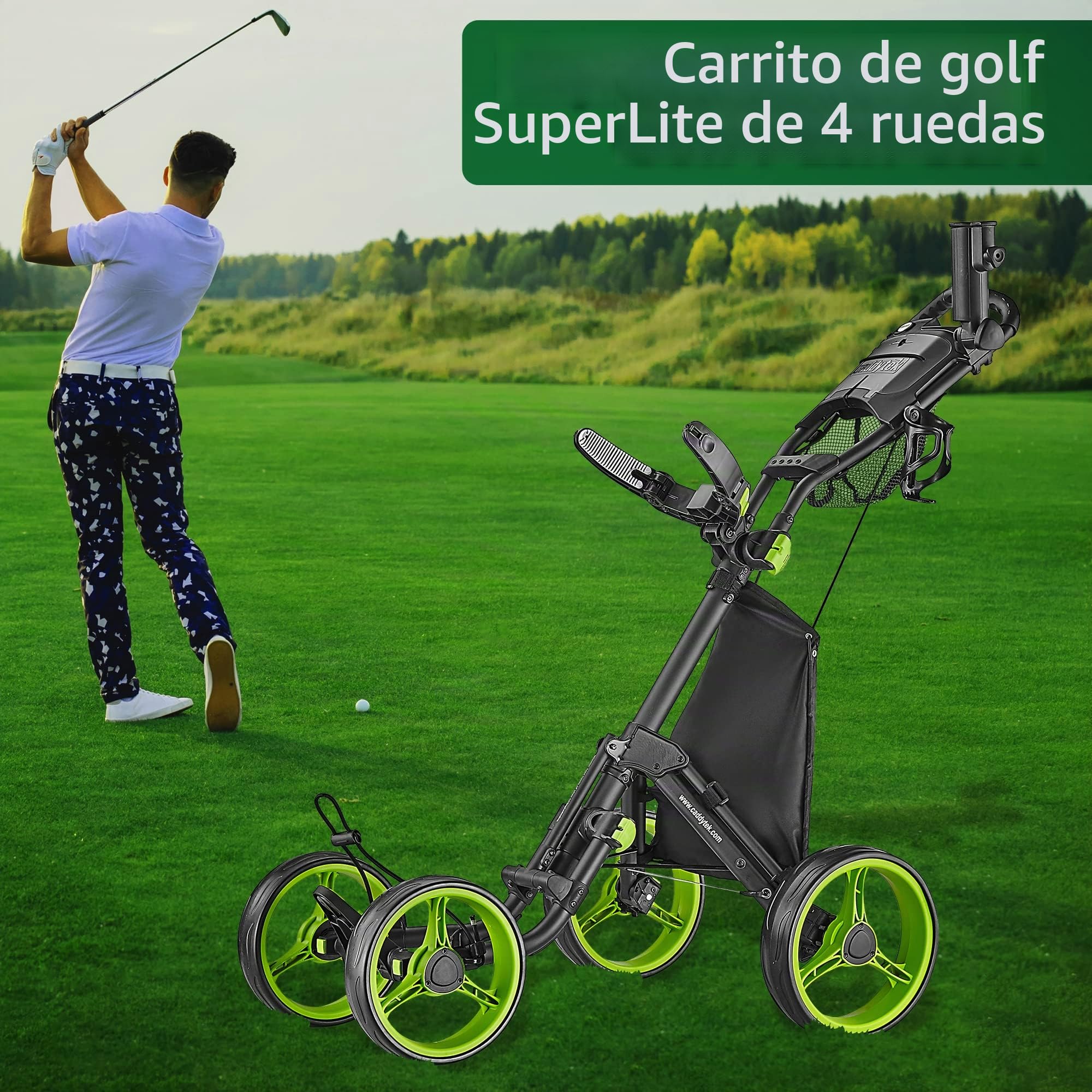 CaddyTek Explorer V8 Superlite Golfwagen mit 4 Rädern