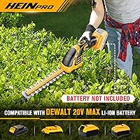 Vista 2 de HEINPRO Cortasetos Inalámbrico Compatible con Batería DEWALT 20V MAX (Sin Batería), Cortasetos Eléctrico Inalámbrico, Recortadora de Césped