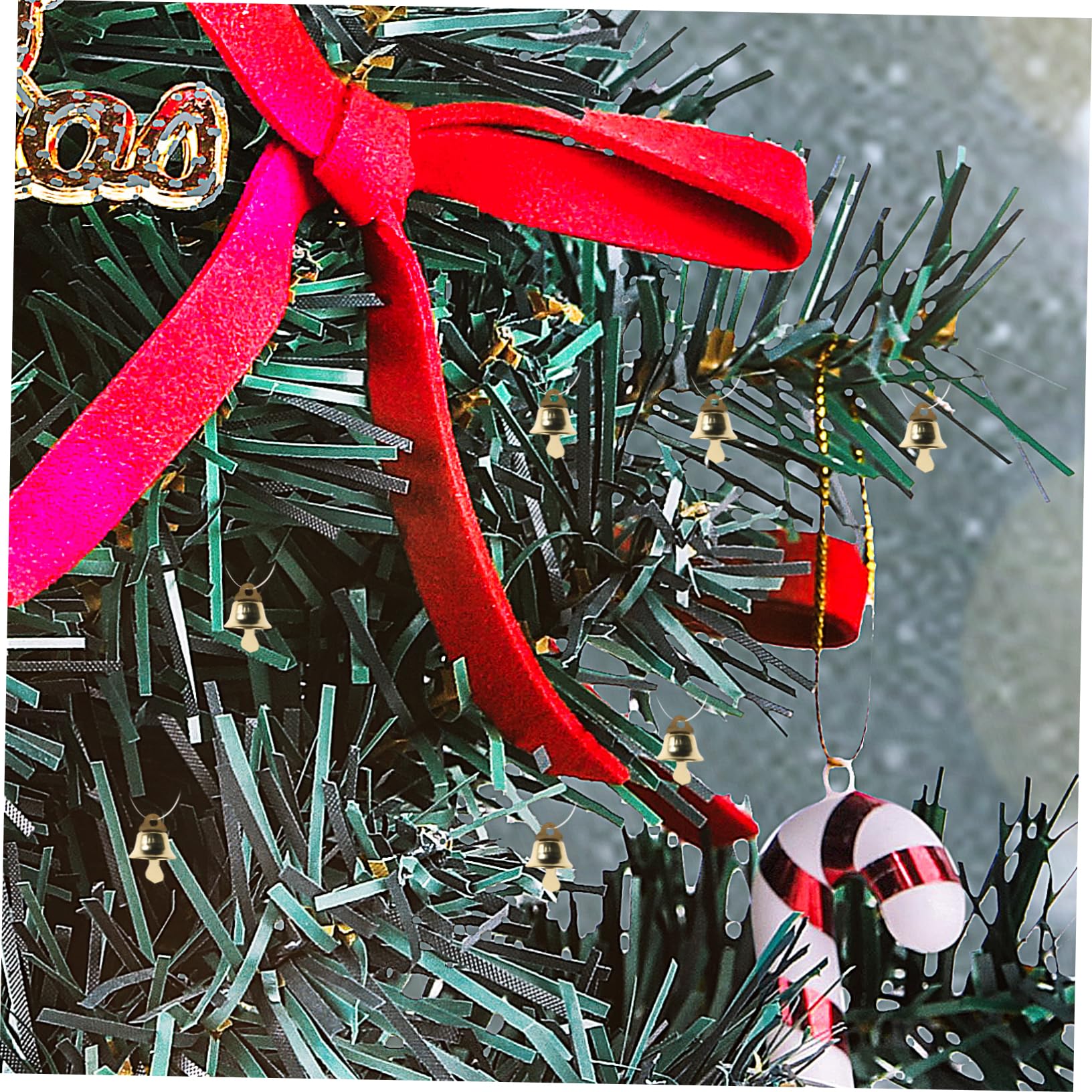 GLEAVI 120piezas Campanas Navideñas Doradas De Colgante De Bricolaje para Árboles De Navidad