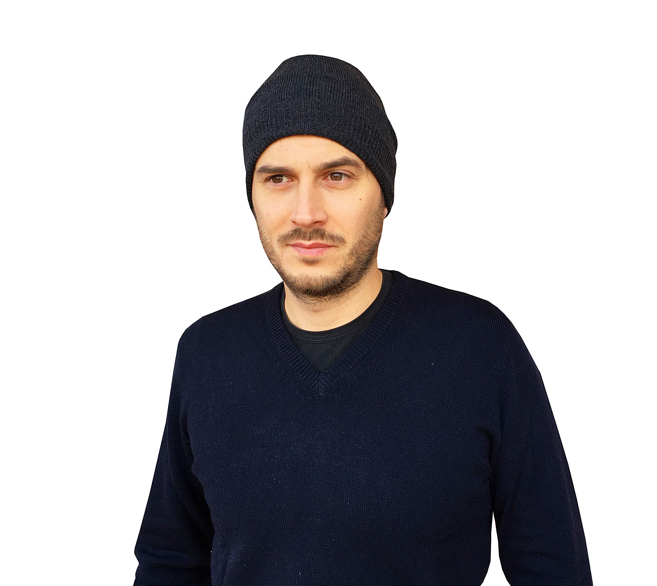Berretto Cappello Uomo Invernale Cachemire 100%