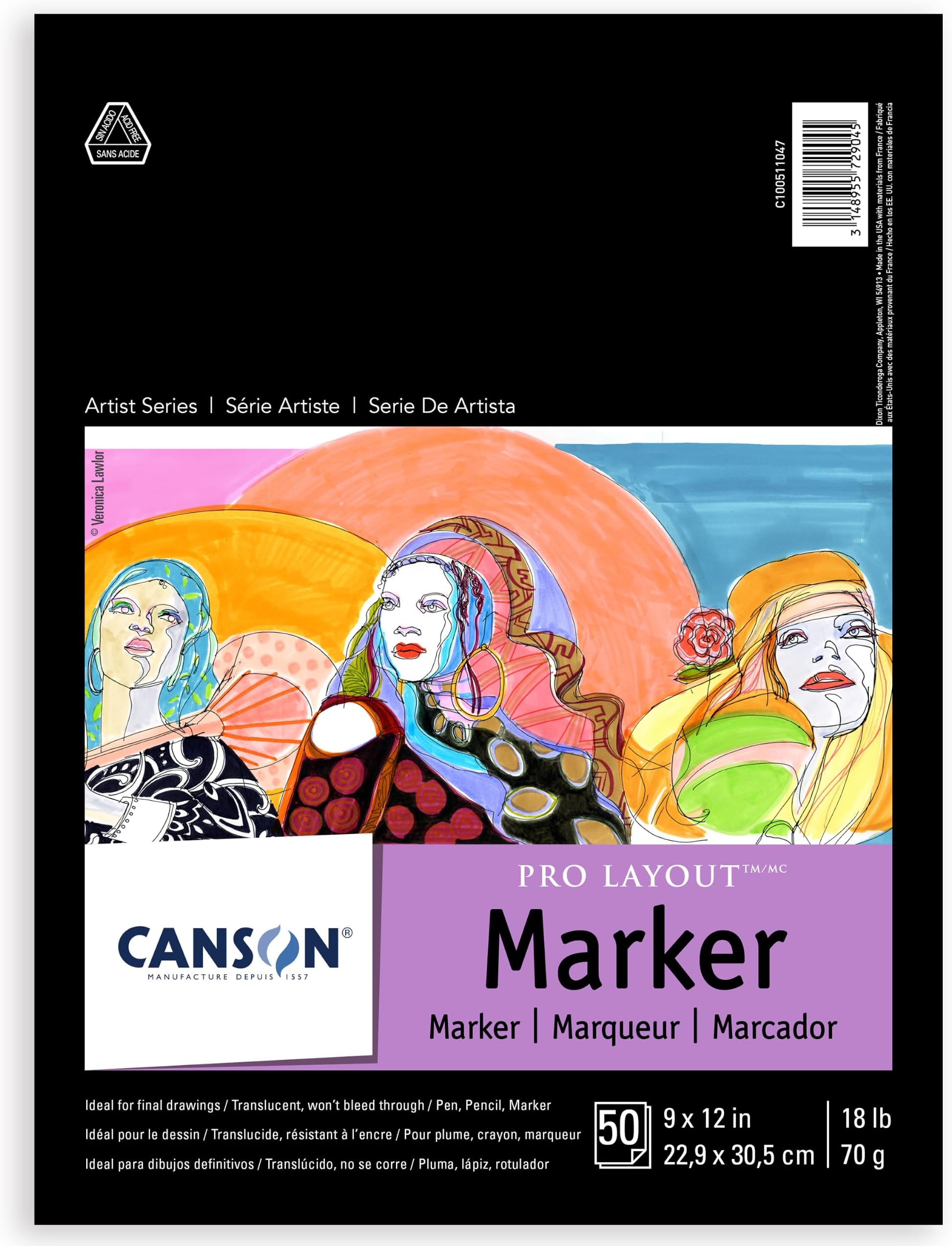 Artist Series Pro Layout Marker Paper, 9'' x 12''