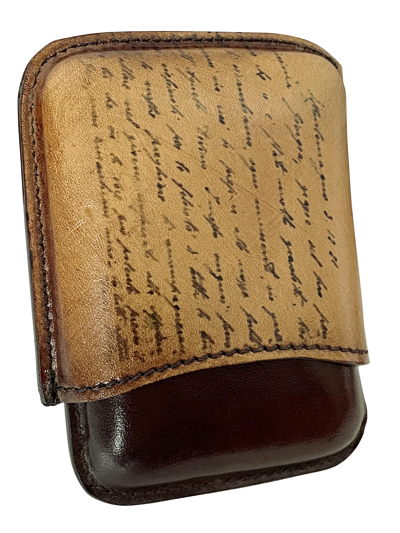 Artiglieria Fiorentina - PISA - Porta Sigari Ammezzati in Vera Pelle Conciata al Vegetale con Immagine di Antica Cartolina - CEPO 38 - Made in Italy
