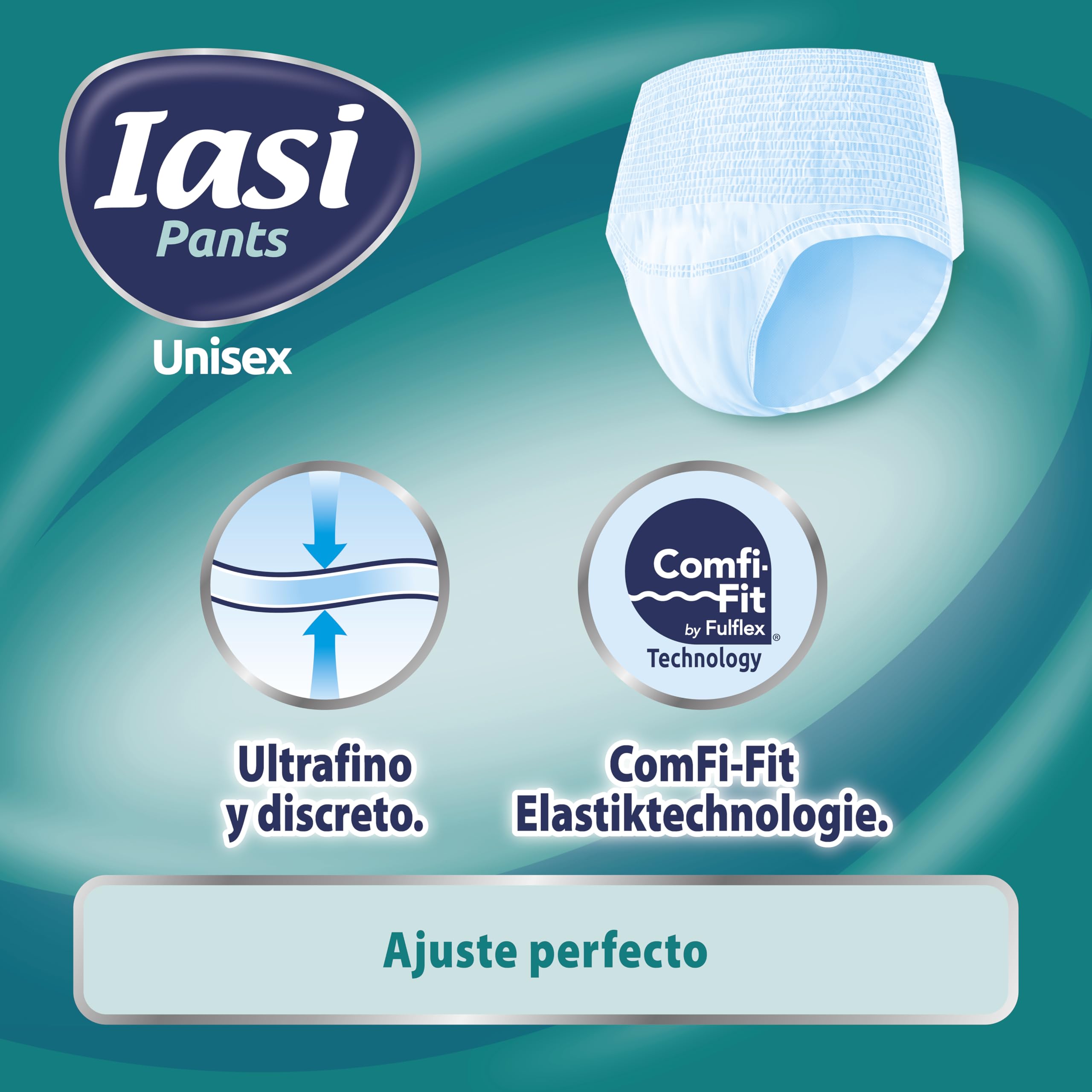 IASI Pants UNISEX Alta Protección, 10 Bragas Absorbentes Desechables, Absorción EXTRA, Talla XXL, 10 Unidades