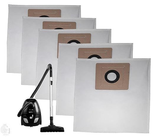 RODAK AmazoBasic 1.5 L Vacuum Cleaner Compatible Set of 5 Dust Bags, Tear Resistant, 3-Ply Dust Bags Provides an Advanced Filtration on Micro-Level Compared to 2 Ply Paper Filters