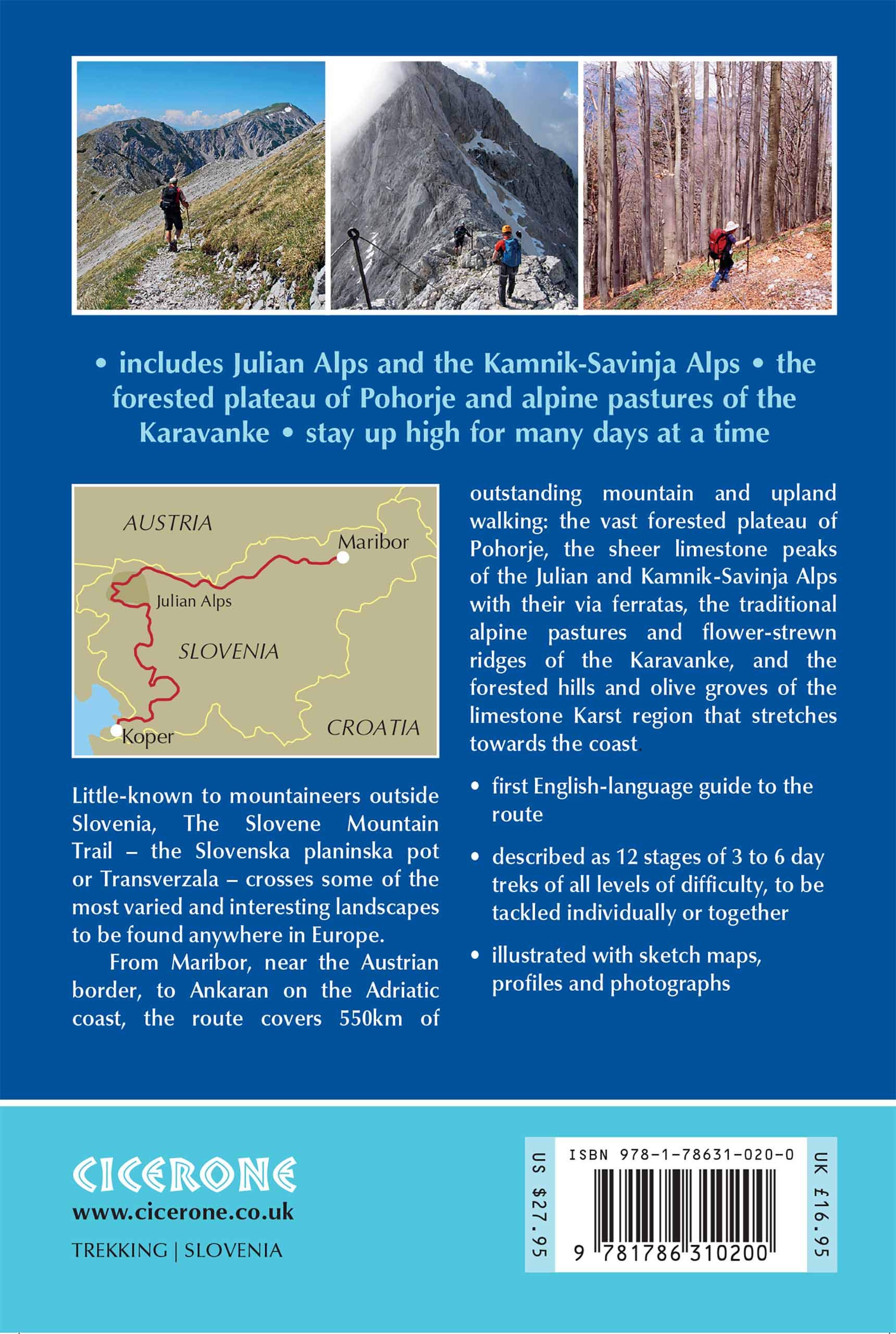 Cicerone Trekking the Slovene Mountain Trail: Slovenska Planinska Pot