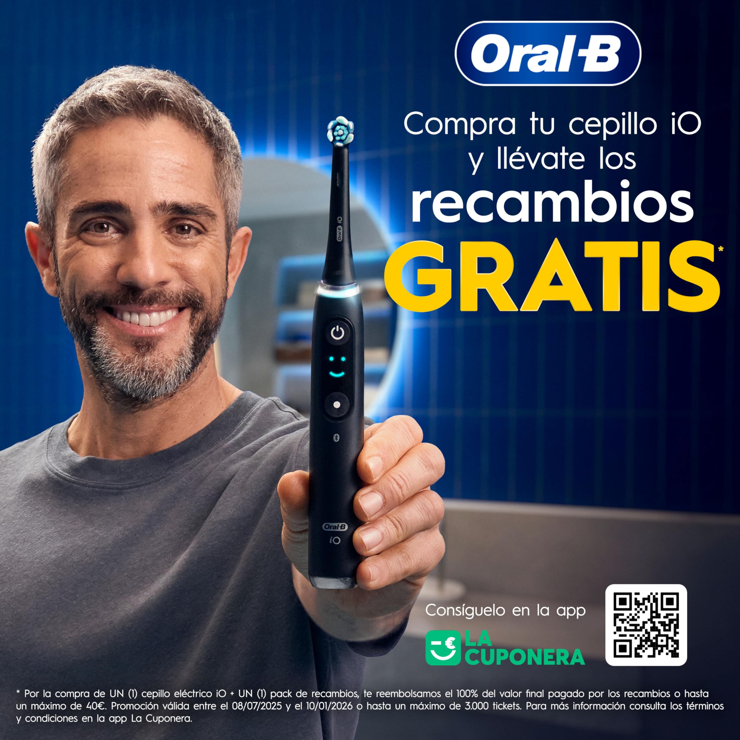 Oral-B Pro Lot De 8 Brossettes De Rechange Cross Action, AUTHENTIQUES, Blanches, Nettoyage En Profondeur, Têtes Rondes, Embou