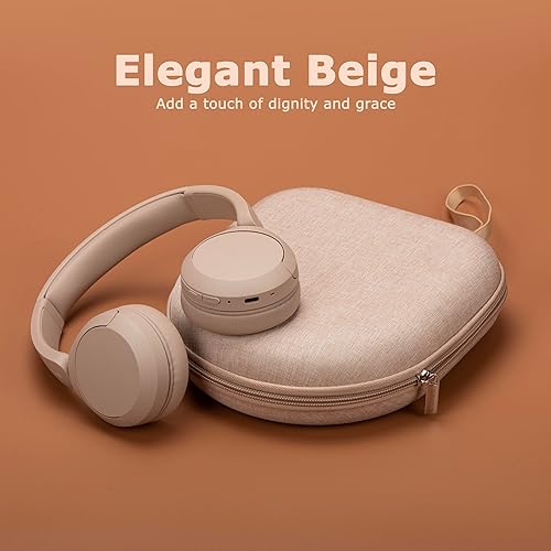 Vista 25 de Ginsco estuche portátil con bolsillo de almacenamiento para Sony MDR-XB950B1, XB650BT, Sennheiser HD202, Bose AE2w, Grado SR80.