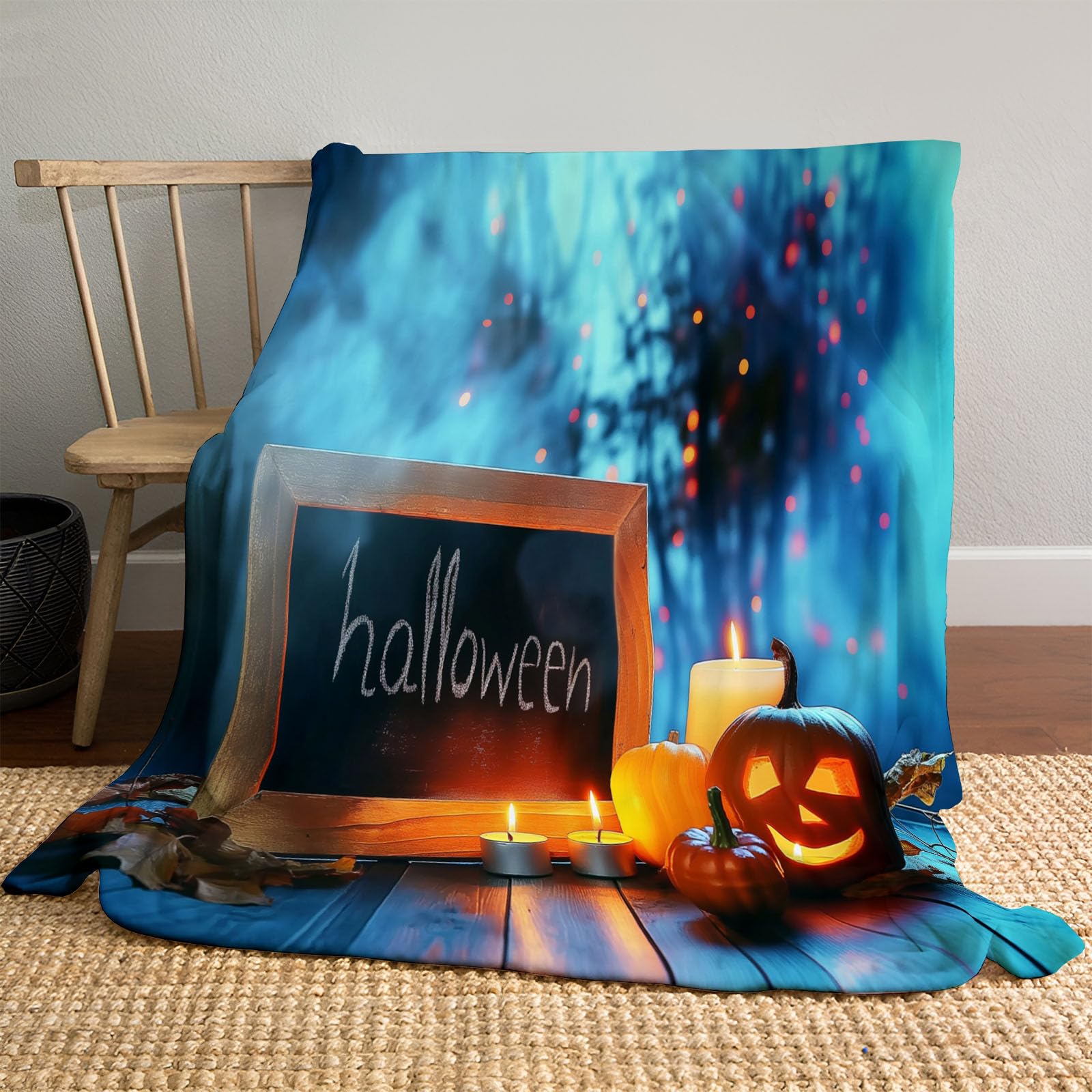 Plaid 150 x 200cm Halloween pour réchauffer vos soirées