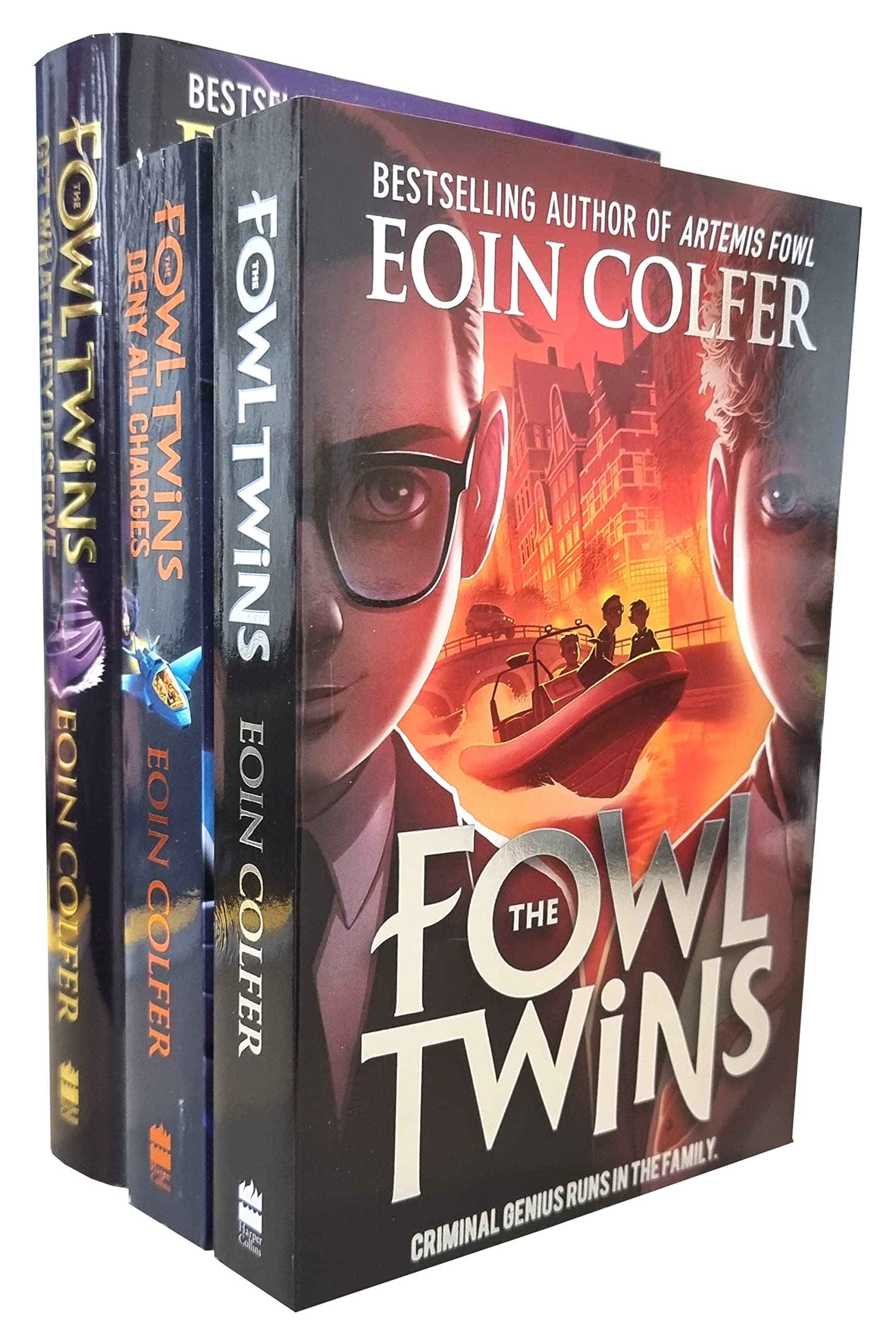 The Fowl Twins Series 3 Books Collection Set (The Fowl Twins, Deny All Charges, Get What They Deserve)