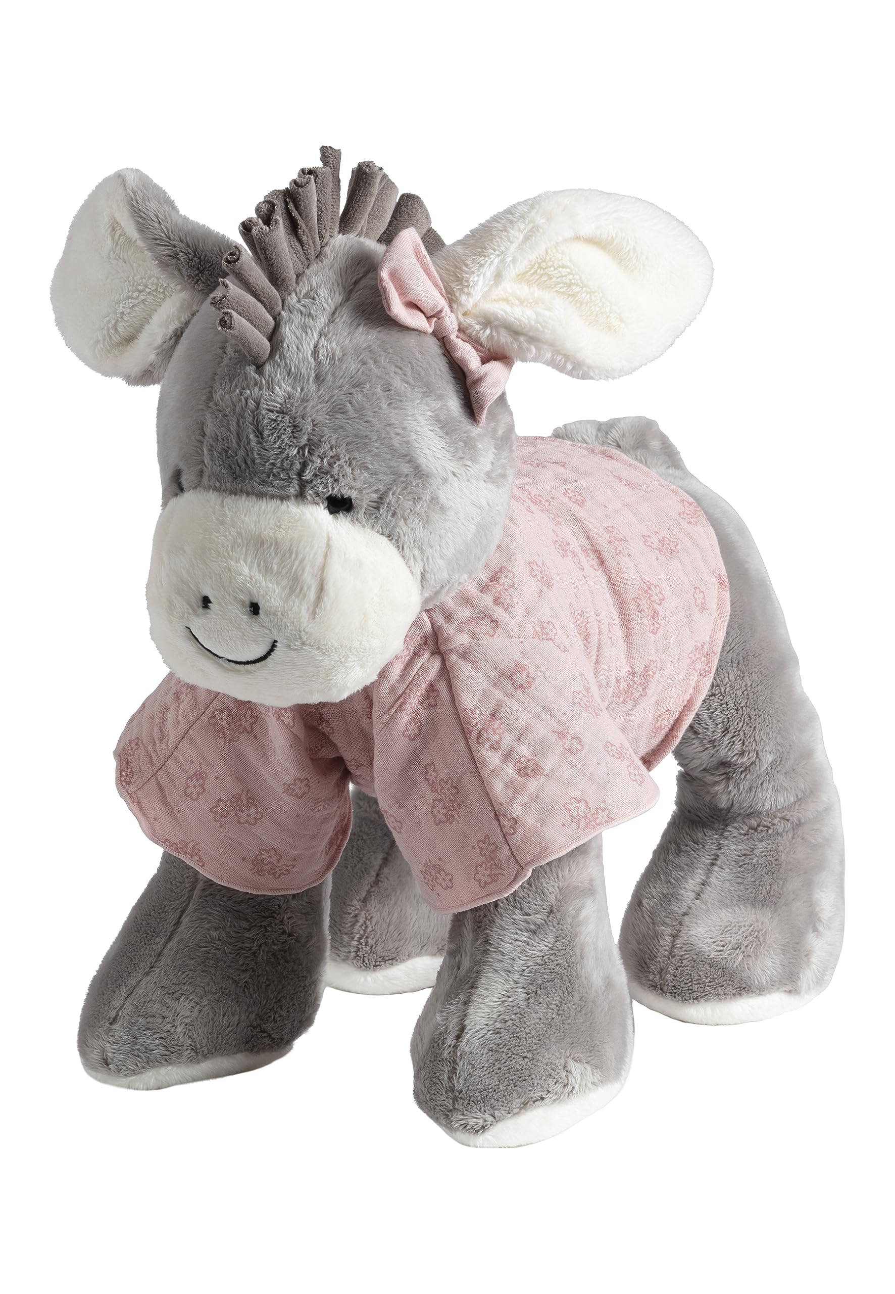 LALALO Sterntaler Kuscheltier mit Namen personalisiert, Emmi Girl Esel Bestickt, Mädchen Plüschtier Stofftier als Geschenk zur Geburt und Taufe, für Baby Kinder