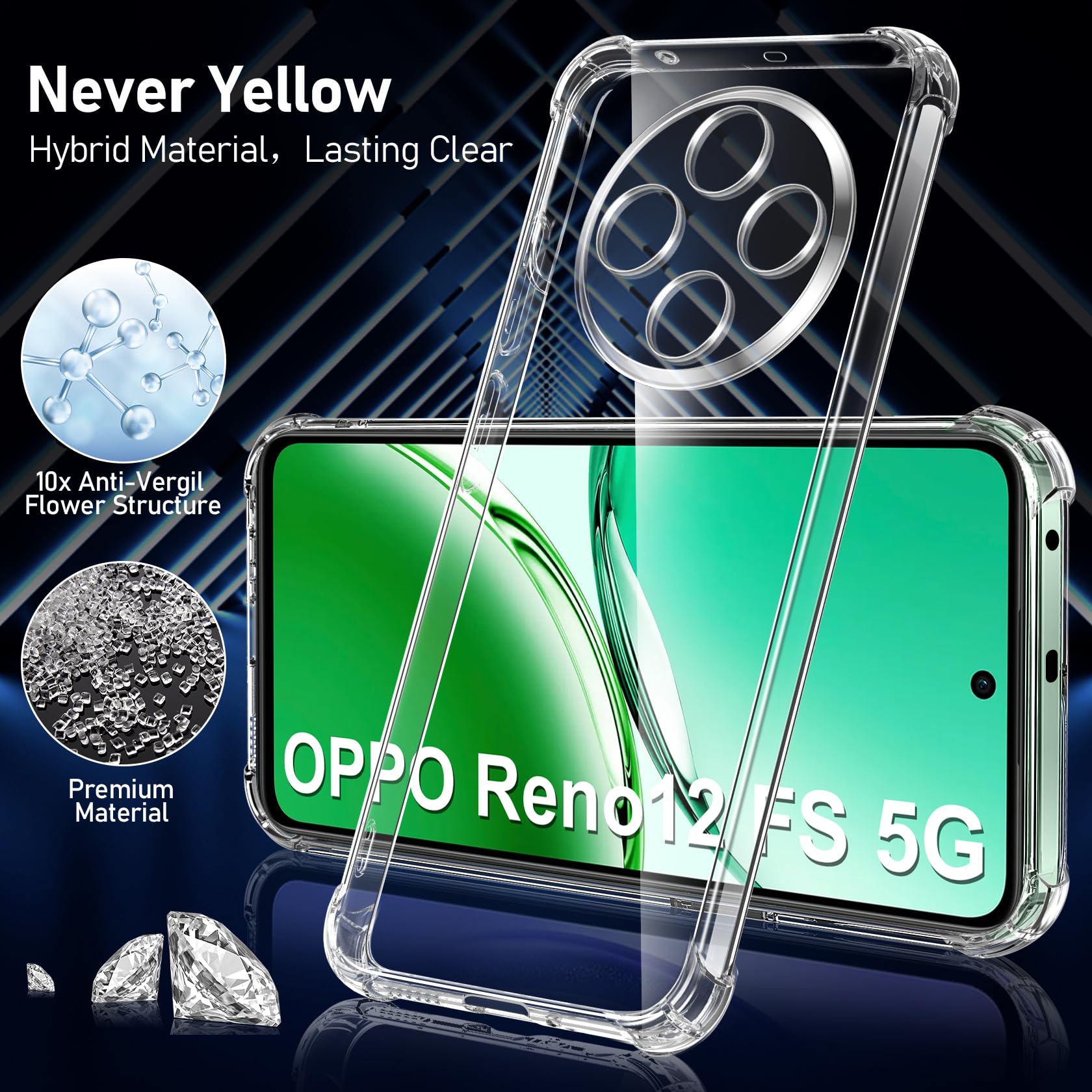 Custodia Oppo Reno12 F 4G/5G Marrone: Protezione Retrò in Finto Cuoio